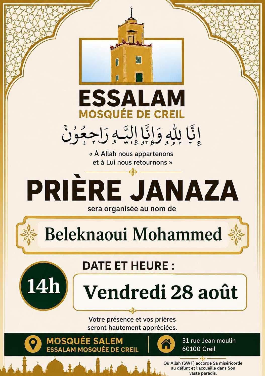 Prière Janaza